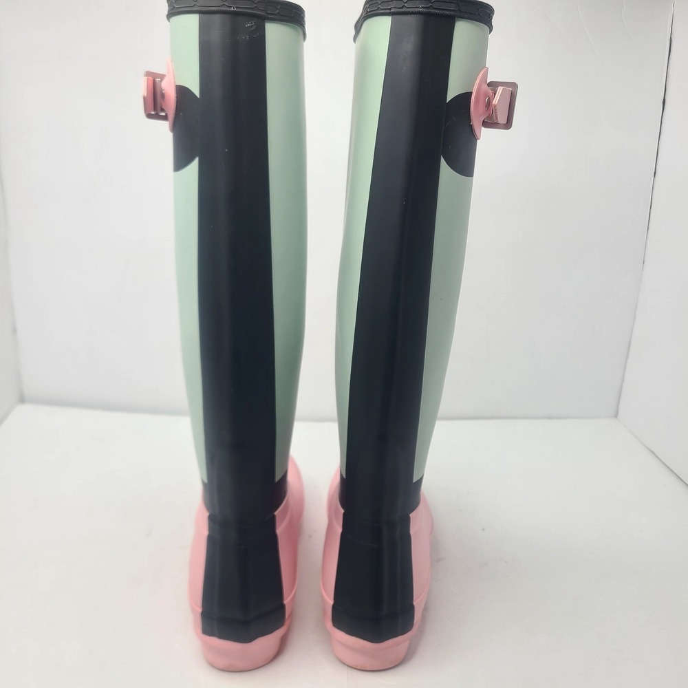Hunter Women's Size 8 Original Tall Inside Out Rain Boots Color Block - Picture 8 of 11